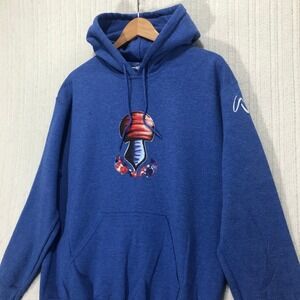 Love & Kindness Graphic Hoodie Pullover Sweatshirt Mushroom Print‎ Size Medium